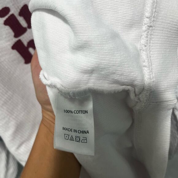 Indiana Hoosiers Chicka-d White Ribbed Crewneck Sweatshirt L - Picture 4 of 6